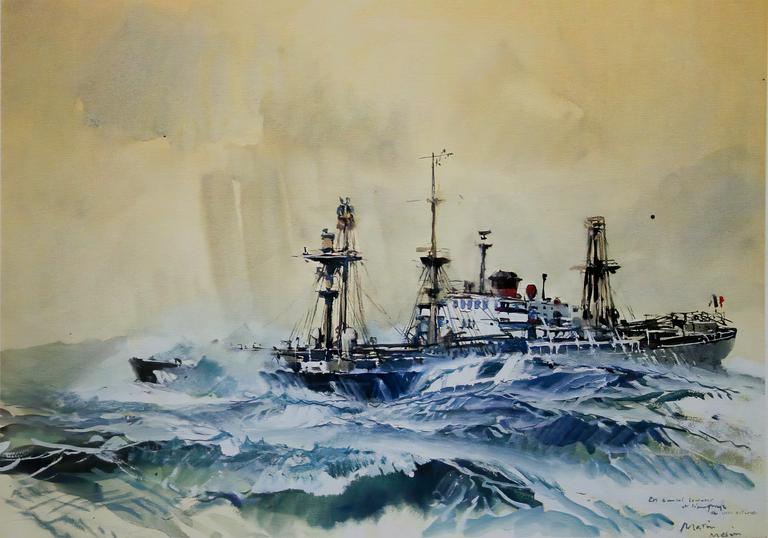 Catalogue raisonné, Marin Marie, Liberty Ship dans la tempête