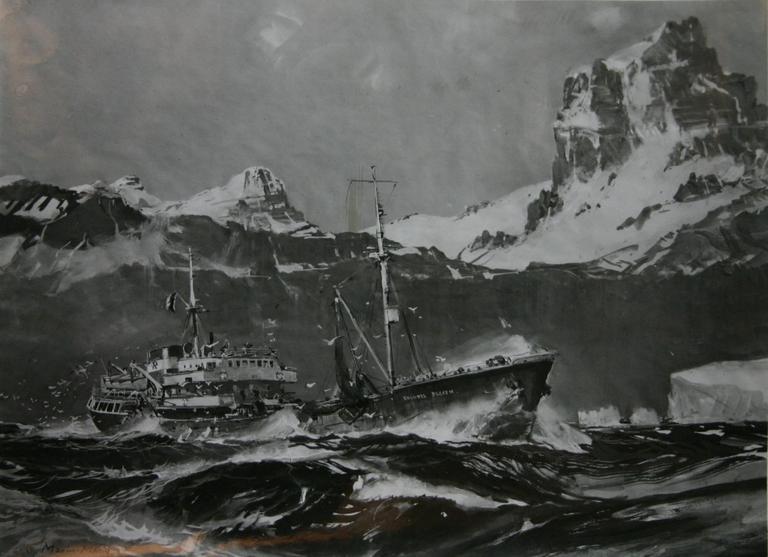 Catalogue raisonné, Marin Marie, Le Colonel Pleven (aquarelle gouachée)
