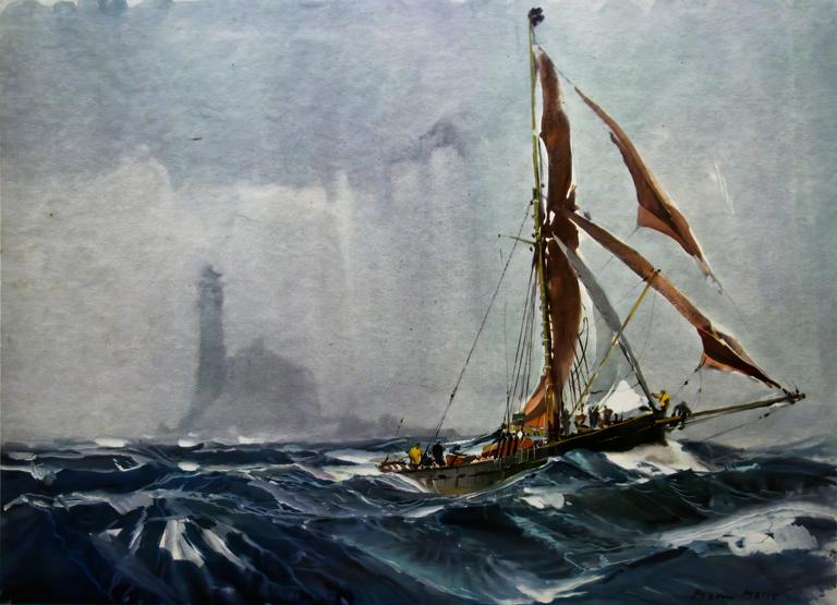 Catalogue raisonné, Marin Marie, Le Joli Brise virant le Fastnet