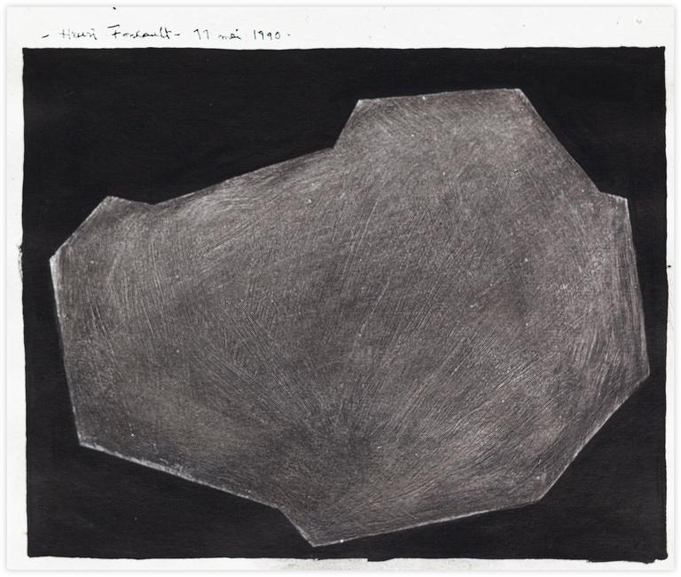 Catalogue raisonné, Henri Foucault, Dessin O - 1990