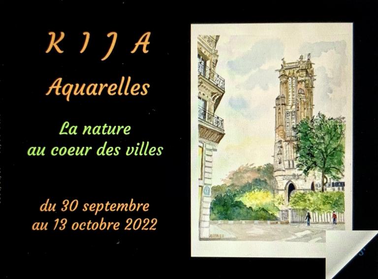 Aquarelles sur les villes et la nature 