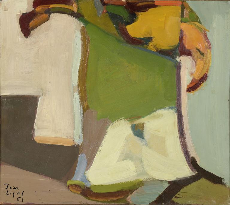 Jean Legros, Sans titre à dominante verte, 1951