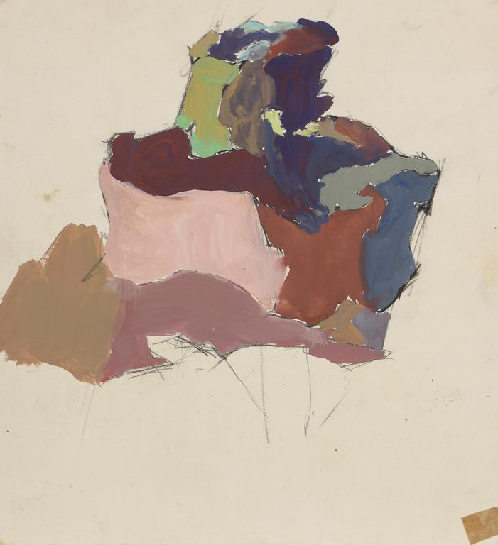 Jean Legros, Sans titre, gouache circa 1947-1949