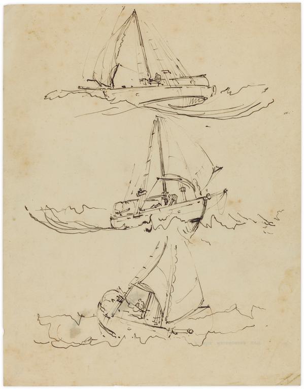 Catalogue raisonné, Marin Marie, Trois croquis de Winibelle