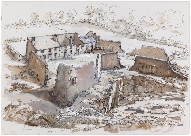 Catalogue raisonné, Marin Marie, Ruines de l'ancien château de Chausey