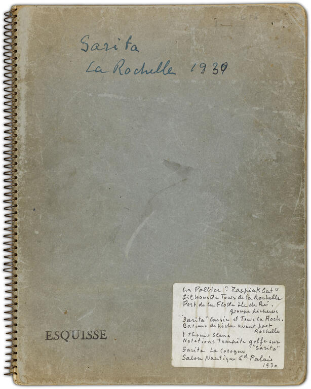 Carnet de dessins, La Rochelle, le "Sarita", 1939