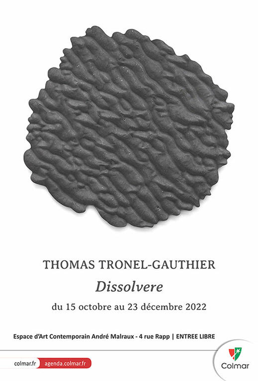 affiche Dissolvere Thomas Tronel-Gauthier