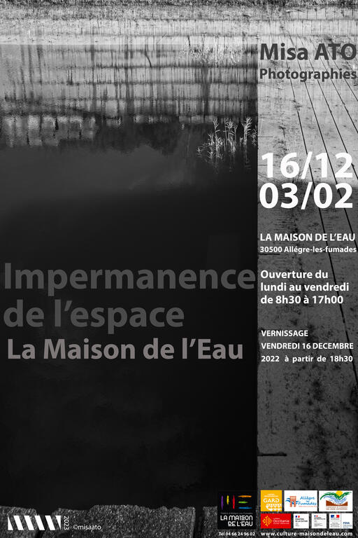 Affiche exposition misa ato Impermanence de l'espace