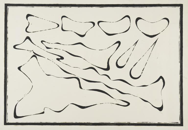 Jean Legros, Sans titre (formes noire dans rectangle)