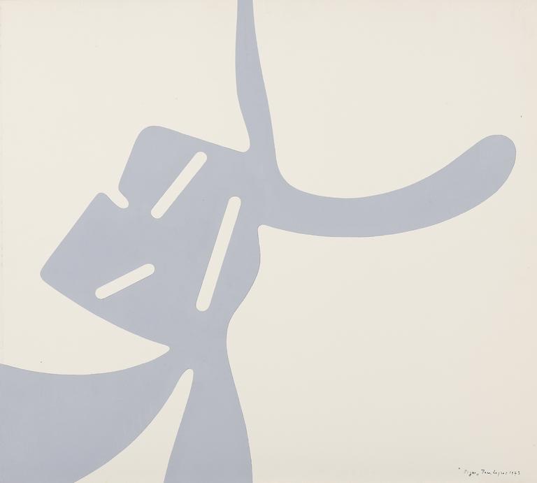 Jean Legros, Pochoir Signe (forme grise), 1973