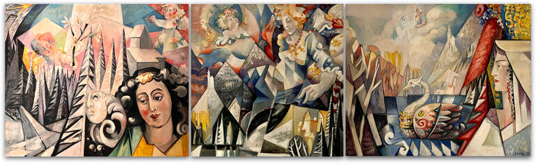 Adolphe Deville, Triptyque, 1987