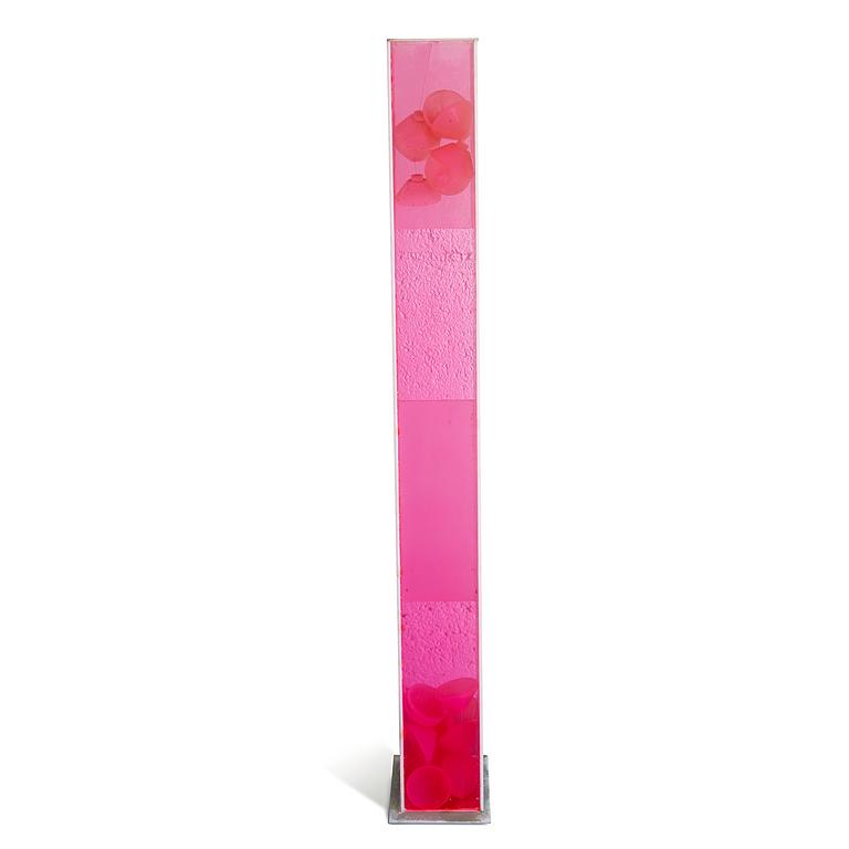 Catalogue raisonné, Albert Chubac, Sculpture, colonne rose aux objets