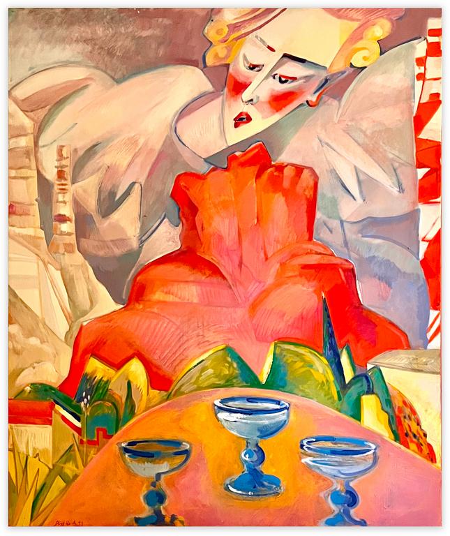 Adolphe Deville, Vu de la terrasse Sedona, Arizona, 1999