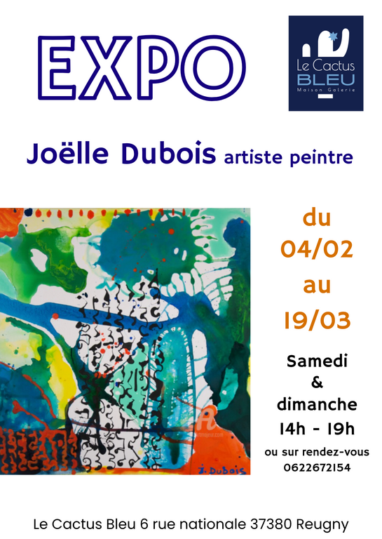 Joëlle Dubois expose au Cactus Bleu à partir du 4 février