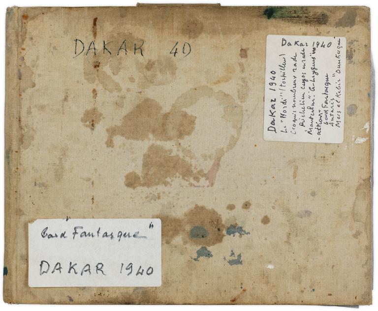 Carnet de dessins, "Dakar 1940", bord du "Fantasque"