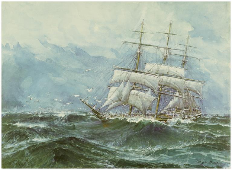Catalogue raisonné, Marin Marie, Le Granite State dans une vague de mascaret