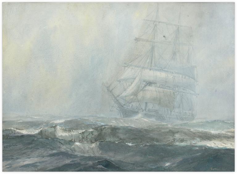 Catalogue raisonné, Marin Marie, Sans titre (voilier dans la brume)