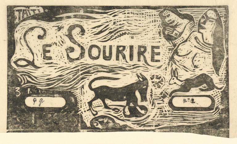 Paul Gauguin, Page de titre pour "Le Sourire" (Titre du Sourire), 1895