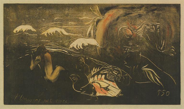Catalogue raisonné, Paul Gauguin, L'univers est créé (rouge-brun), circa 1894