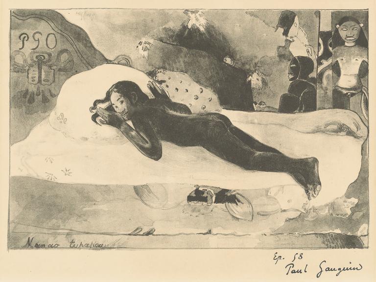Catalogue raisonné, Paul Gauguin, Manao Tupapau (Elle est hantée par un esprit), 1894 