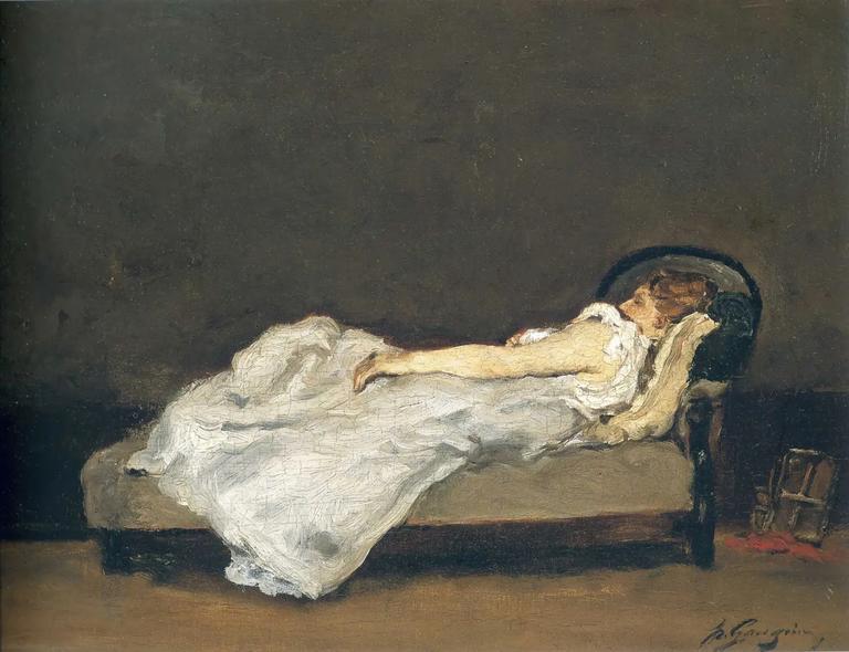 Catalogue raisonné, Paul Gauguin, Mette endormie sur un canapé, 1875