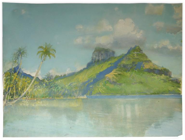 Catalogue raisonné, Marin Marie, Sans titre (paysage de Tahiti)