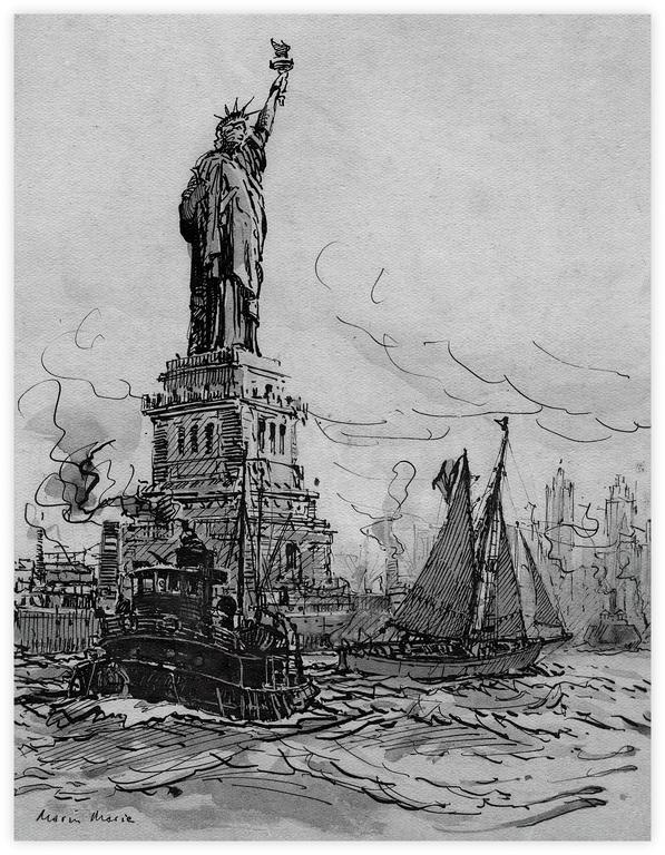 Catalogue raisonné, Marin Marie, Sans titre (le Winibelle à New York)