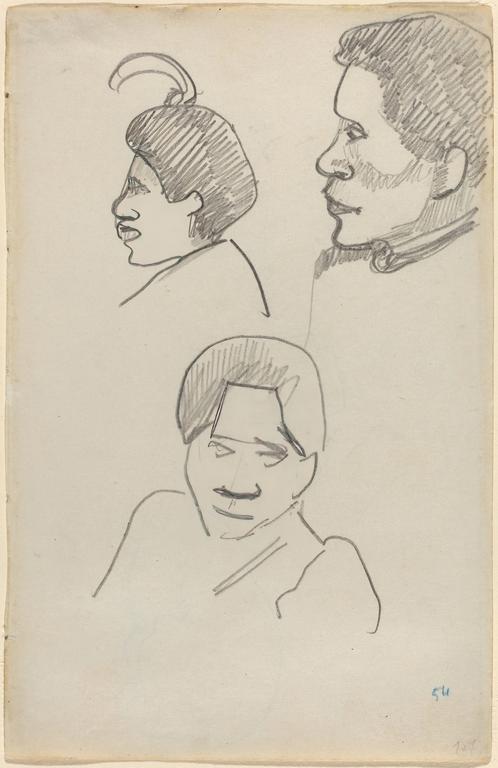 Catalogue raisonné, Paul Gauguin, Têtes tahitiennes, circa 1891-1893