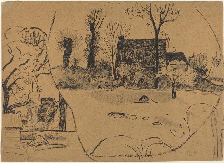 Catalogue raisonné, Paul Gauguin, Paysage à Pont-Aven, circa 1888