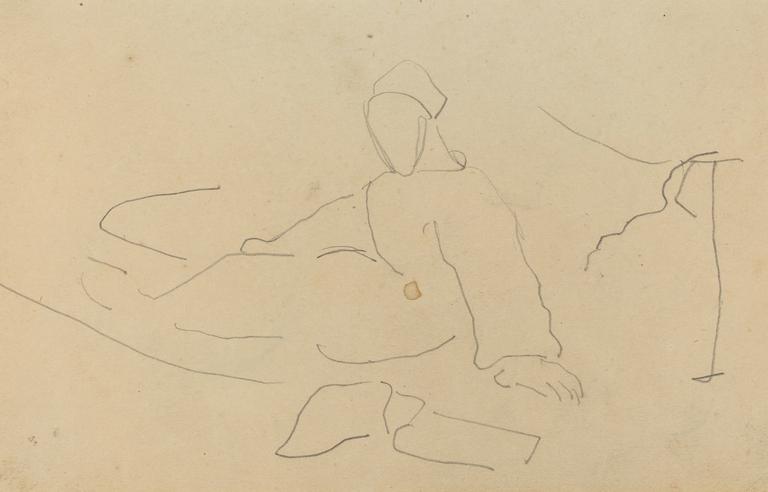 Catalogue raisonné, Paul Gauguin, Femme assise sur le sol, 1884-1888