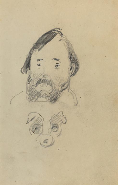 Catalogue raisonné, Paul Gauguin, Tête d'homme barbu avec tête de chien, circa 1884-1888