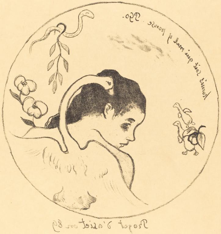 Catalogue raisonné, Paul Gauguin, Projet d'assiette, 1889