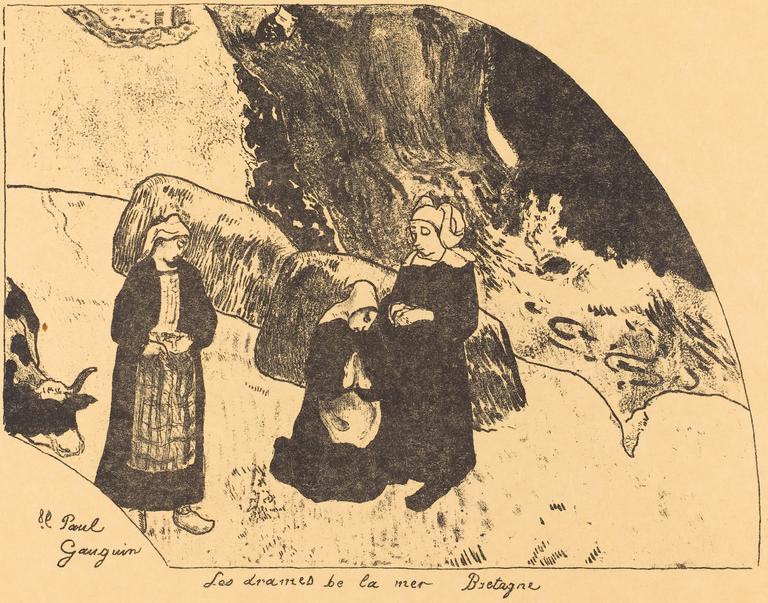 Catalogue raisonné, Paul Gauguin, Les Drames de la mer, Bretagne, 1889
