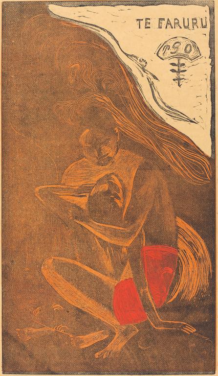 Catalogue raisonné, Paul Gauguin, Te Faruru (Ils font l'amour ici) en beige, 1894-1895 