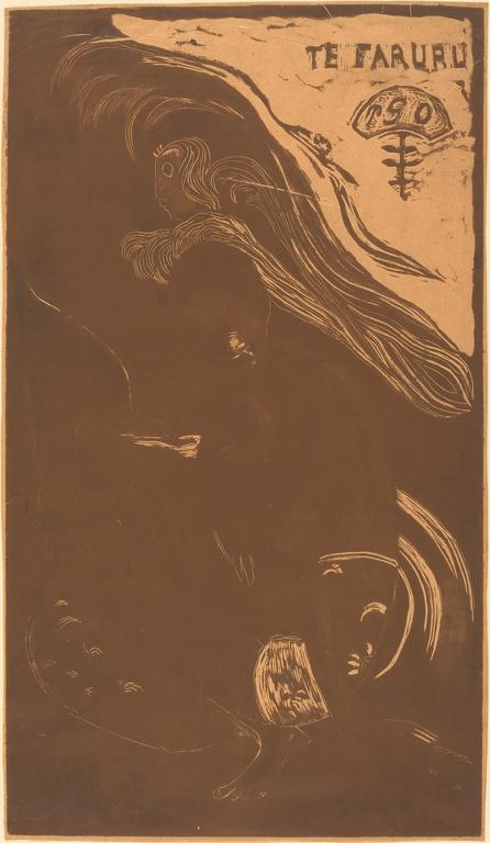 Catalogue raisonné, Paul Gauguin, Te Faruru (ils font l'amour ici), version en brun, 1894-1895