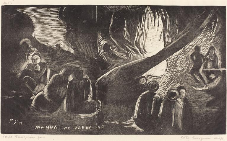 Paul Gauguin, Mahna no Varua Ino (Le diable parle), 1894-1895