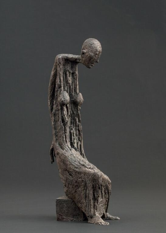 Marc Petit - La Musicienne, n° 6/8 - Bronze - 82 x 35 x 25 cm