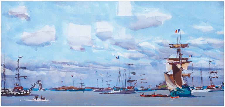 Catalogue raisonné, Marin Marie, Sans titre (Scène portuaire)