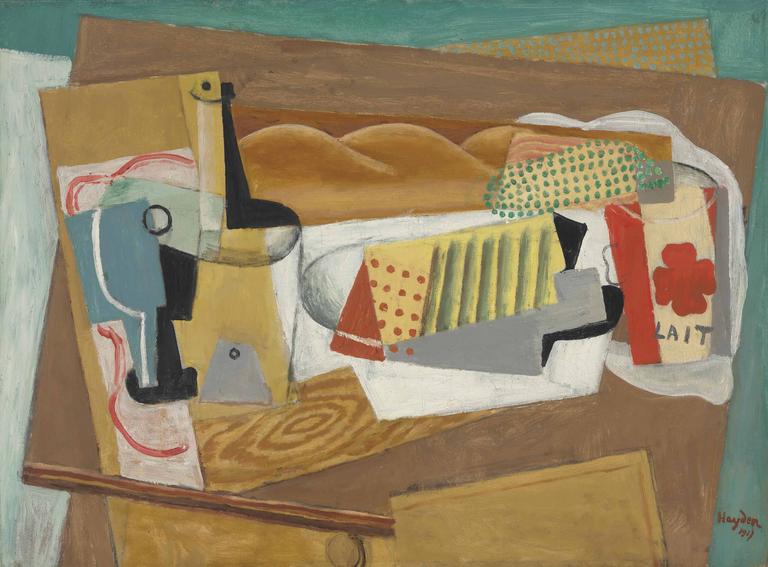 Catalogue raisonné, Henri Hayden, Nature morte à la bouteille de lait, 1917