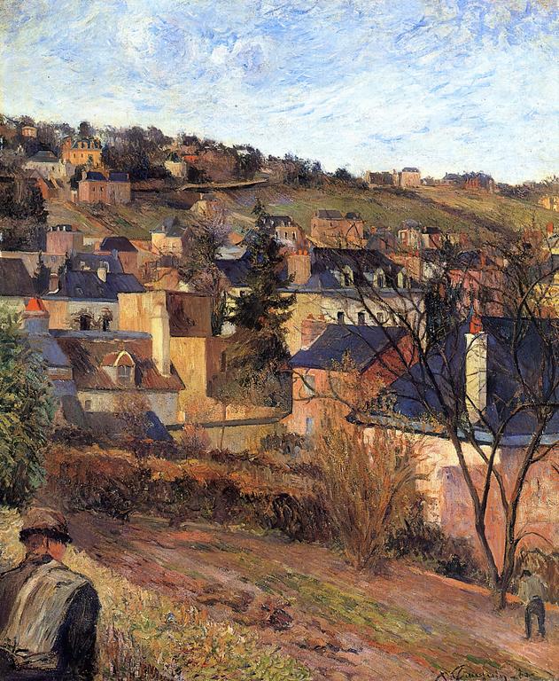Catalogue raisonné, Paul Gauguin, Les Toits bleus, Rouen, 1884