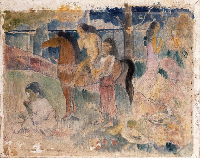 Paul Gauguin, Scène Tahitienne, circa 1896-1898