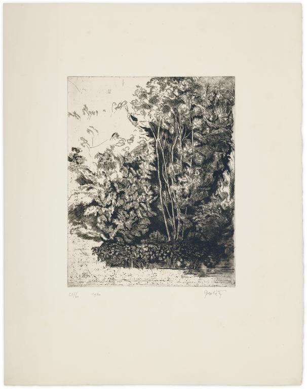Catalogue raisonné, Claude Grobéty, Paysage Vendéen - 1970