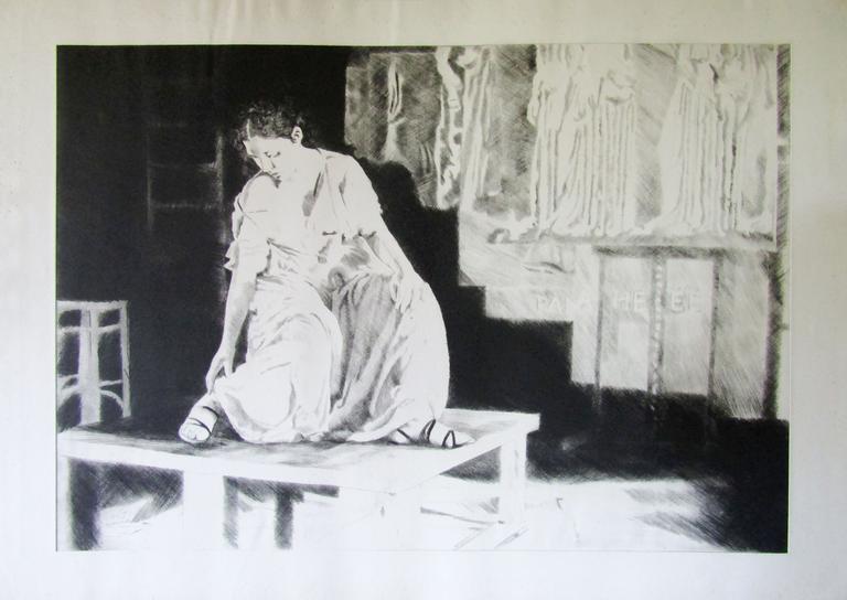 Catalogue raisonné, Claude Grobéty, Tunique, spartiates, Panathénées - 1976