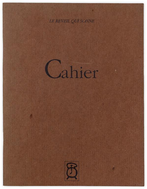 Catalogue raisonné, Henri Foucault, Cahier dessin - 1990