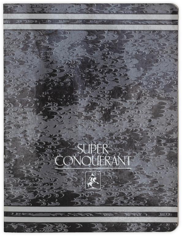 Catalogue raisonné, Henri Foucault, Cahier conquérant - 1993