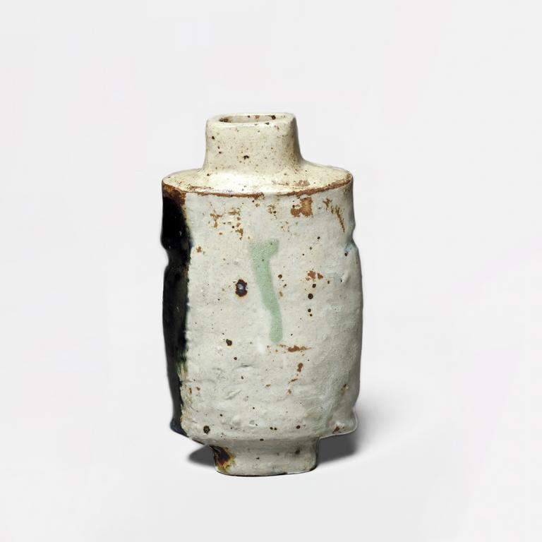 Jacqueline Lerat, Petit vase à la bordure noire, 1970