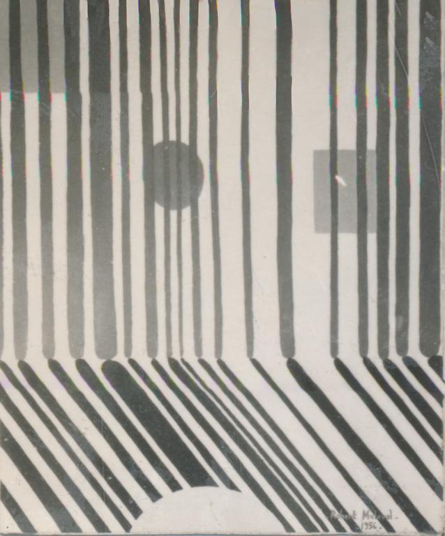 Catalogue raisonné, Robert Malaval, Sans titre (lignes) - 1956