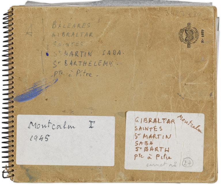 Carnet " Montcalm I 1945"