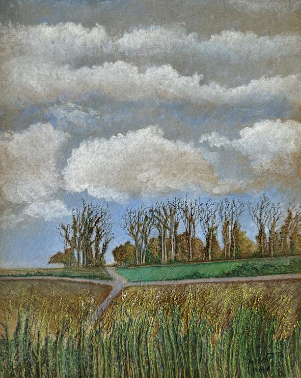 Claude Grobéty - Nuages clairs,	croix de chemins