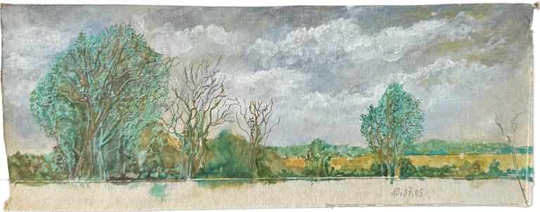 Claude Grobéty - Arbre, horizon et ciel